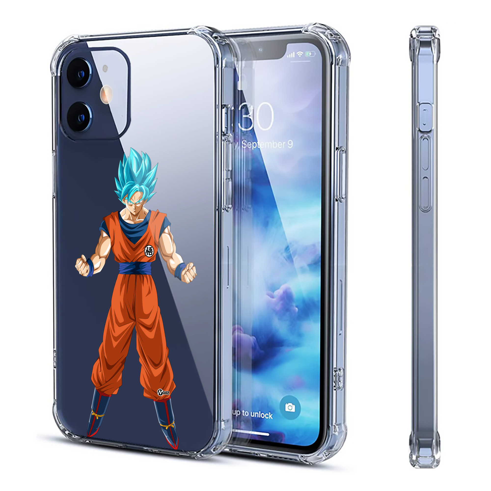 （画像用） ドラゴンボール 孫悟空（そん ごくう）Son Goku カカロット DRAGON BALL Kakarotto 【iPhone 12シリーズ対応】透明スマホケース（クリアソフトケース）